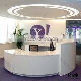 Hand Curved Reception Counter Beauty Salon Reception Desks