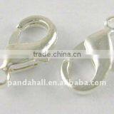 Nickel Free Large Lobster Claw Jewelry Clasps, 5x10mm, 0.8mm Hole(EC099-NFS)