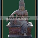 Antique Hand Made Wooden Sculpture, Buddha Sculpture