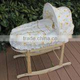 wholesale baby furniture moses basket in maize peel or wicker