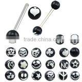 TR01062 Resin Printed Body Jewelry Fake Tongue Piercing thumbnail-5