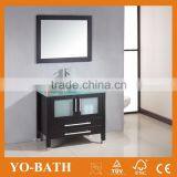 Glass Mountertop Bathroom Vanity,ceramic Wash Basin Bathroom Cabinet