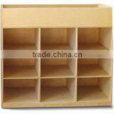 Kids Wooden Changing Table W/9-Tub Cabinet Furniture