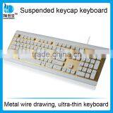 Ultra Thin Wired Computer Keyboard_Suspended Keycap Keyboard With Metal Wile Drawing thumbnail-3