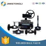 China Manufacturing JKTL Carbon Steel Fully Welded Carbon Steel Ball Valve