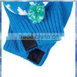 100% Acrylic Monster Knitted Flip Gloves With Cute Pom for Boys thumbnail-2