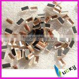 Glass Mirror Flat Back Crystal Rectangle Shape 2.5x5 mm Light Peach thumbnail-1