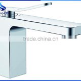 WG-B101 brass handle brass body basin faucet decked chrome plating wash basin mixer