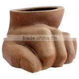 Black Hand Shape ceramic flower pots wholesale Stock