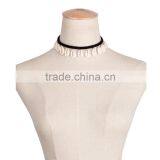 Fashion Necklaces Women Jewelry 2016 Suede Braided Black Rope Sea Shell Pendants Beachwear Choker Necklaces For Summer thumbnail-1