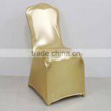 Hot Selling Fatory Direct Gold Metallic Chair Cover for Banquet Chairs thumbnail-2