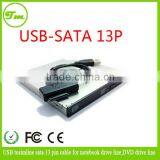 USB Tosimline Sata 13 Pin Communication Cables for Notebook Drive Line,DVD Drive Line