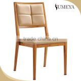 Commercial furniture leather cushion wood dining chair modern restaurant chair