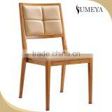 Commercial Furniture Leather Cushion Wood Dining Chair Modern Restaurant Chair thumbnail-1