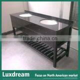 Gloss Espresso Hotel Bathroom Vanity With Double Sinks thumbnail-1