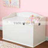 Wooden Toy Storage Chest in White thumbnail-1