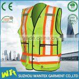 High Quality Safety Vest Road Vest Reflective Working Vest for Worker Fluo Yellow Customed Vest thumbnail-1