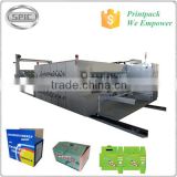 Corrugated carton flexo printing equipment with die cutting and slotting