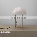 White Metal Shape Dask Light Round Table Lamps thumbnail-5