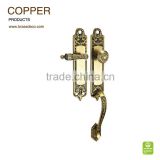 Hot sale european style door handle lock LC0118 ACU with solid copper material