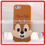 Silicone Animal Mobile Phone housing Cartoon 3D girl silicon rubber case for iphone 5 5s 6 6s plus