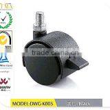 2015 New Office Chair Caster With Brake / Furniture Caster/ White Swivel Caster With Screw DWG-K004 thumbnail-2