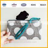 Custom Makeup Travel Promotional Fashion JUTE Cosmetic Bags,JUTE Make up Brushes Bag thumbnail-2