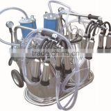 Stainless Steel Double Bucket Portable Cow Milking Machine(Y-002)