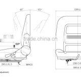 (YH-16) Adjustable Car Seat Loader Seat Construction Mechinary Seat thumbnail-2