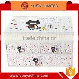 3-tier Jewelry Cosmetic Storage Case With Drawers thumbnail-1