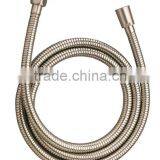 Brushed-nickel Extensible Double Lock Shower Hose/ACS Approved thumbnail-1