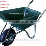 Europe Plastic Garden Wheel Barrow With 4.00-8 Rubber Wheel WB6414 thumbnail-1
