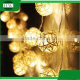Christmas Wedding Party Holiday Event Celebration Home Room Decoration Strobe Rattan Ball LED String Light Luminaria thumbnail-1