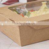 Print Kraft Paper Packaging Take Away Salad Box thumbnail-2