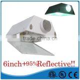 Hydroponic Air Cooled Grow Light Reflector With 6 Inch Duct and Glass Panel thumbnail-1