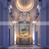 European Elegant Style Internal 3d Design For Entrance Hall of Private Villa thumbnail-2