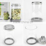 High Quality Glass Jar,glass Jar With Lid,glass Jar Easy Lock,airtight Glass Jar,glass Candy Jar,glass Storage Jar thumbnail-1