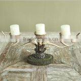 Home Goods Antiques Resin Deer Antler Old Fashioned Candle Holder