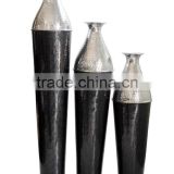 Enamelled Aluminium Vases