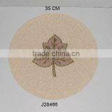 Round Place Mat Made in Glass Beads With Patterns Other Colours Also Available thumbnail-1