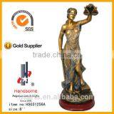 8" Resin Bronze Finish Lady Justice Sculpture Figurine thumbnail-1