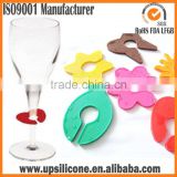 Silicone rubber wine charms bulk charms wholesale with suction cup