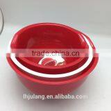 BPA-Free Plastic 3pcs Salad Mixing Bowl Set With Measuring Line thumbnail-5