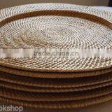 Rattan Charger Plates for Restaurant, Wedding thumbnail-5