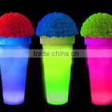 D47*H95cm Glow LED Flowerpot for Event / Plastic LED Flower Planter for Garden Project