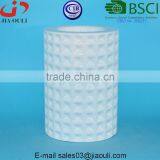 High Quality Dimple Cylinder Shape Ceramic Candle Pillar Holder thumbnail-4