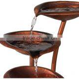 Water Lilies and Cat Tails Garden Water Fountain thumbnail-3