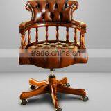 Vintage English Regina Style Office Writing Desk Made of Solid Wood BF11-08223b thumbnail-5