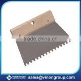 Steel Notch Scraper With Wooden Hande