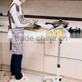 Rolling Laptop Tray Table Stand Bedroom Notebook Desk, Notebook Table thumbnail-3